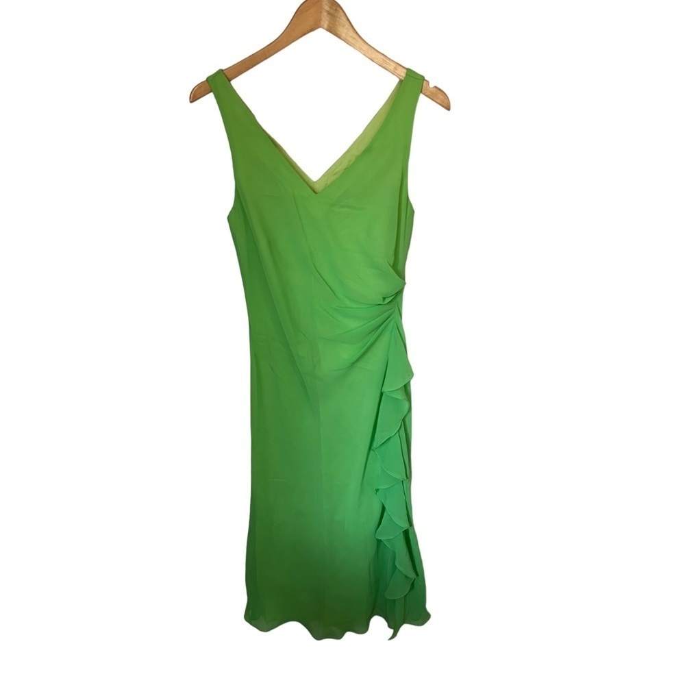 Green Y2K Ruffle Dress - Picture 2 of 9